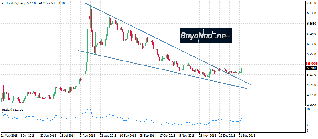 الليرة التركية مقابل الدولار الأمريكي…عام جديد حافل بالتحديات!