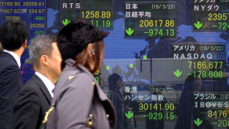  سوق الأسهم الاسيوية يتلون الأخضر بأولى جلسات الأسبوع
