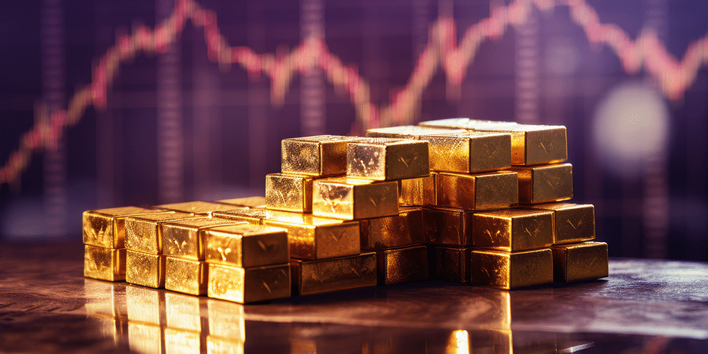 صعود قليل لاسعار الذهب في الاسواق العالميه وسط التوترات والمخاوف الحرب التجاريه